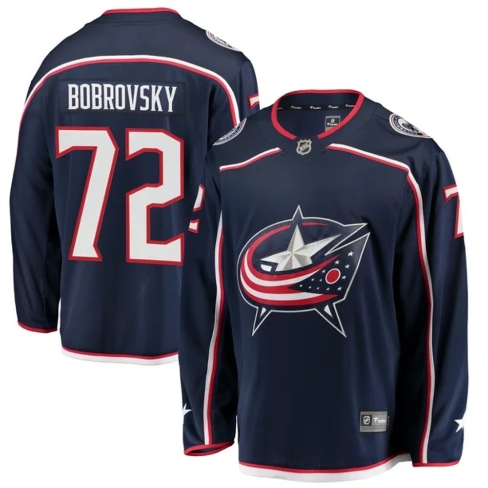 Fanatics Sergei Bobrovsky Columbus Blue Jackets NHL Jersey - Youth L/XL